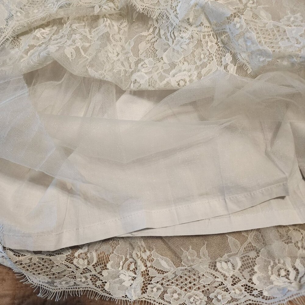 Trish Scully Child lace dress sz 6 Elegant Delicate Flower Girl Wedding - Picture 10 of 14